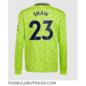 Manchester United Luke Shaw #23 Tredjetrøje 2022-23 Langærmet